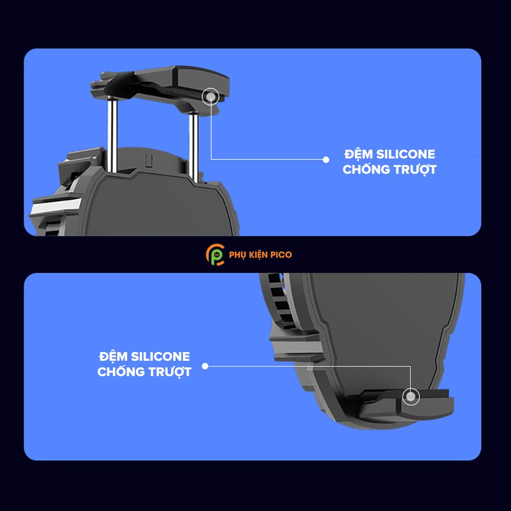 Quạt tản nhiệt điện thoại Memo DL07 tản nhiệt gaming sò lạnh siêu mát, LED RGB - 5