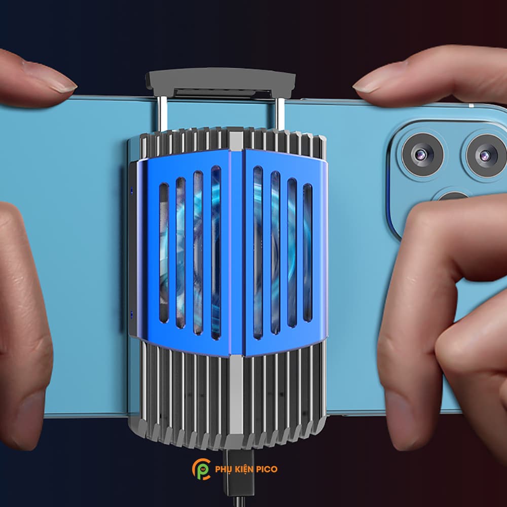 Quạt tản nhiệt điện thoại Memo DL08 bản mới nhất 2022 tản nhiệt gaming sò lạnh siêu mát, LED RGB - 7