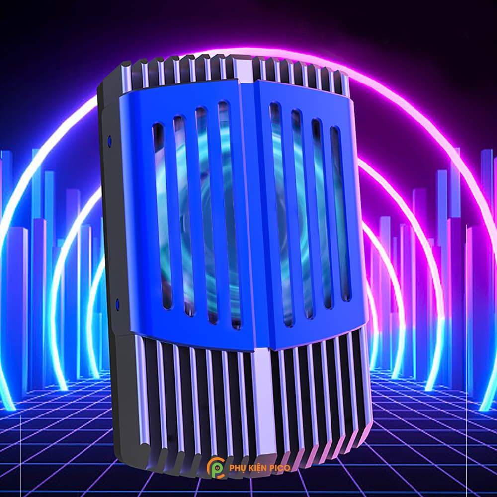 Quạt tản nhiệt điện thoại Memo DL08 bản mới nhất 2022 tản nhiệt gaming sò lạnh siêu mát, LED RGB - 4