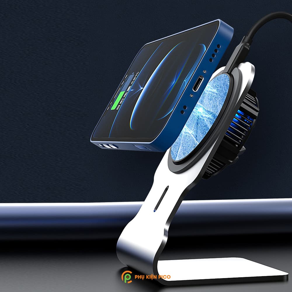 Quạt tản nhiệt điện thoại X13 sò lạnh tích hợp sạc không dây Magsafe 15W - 4