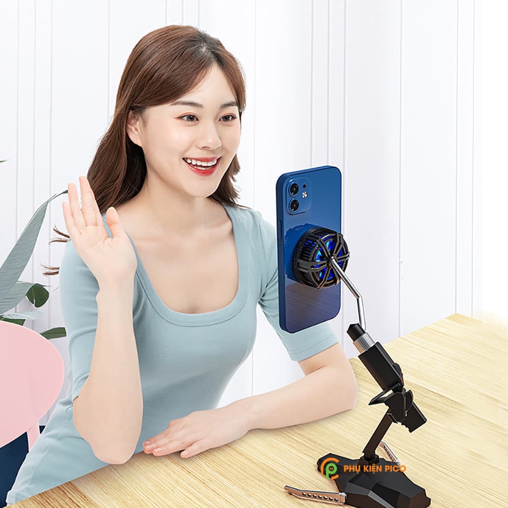 Quạt tản nhiệt điện thoại X13 sò lạnh tích hợp sạc không dây Magsafe 15W - 2