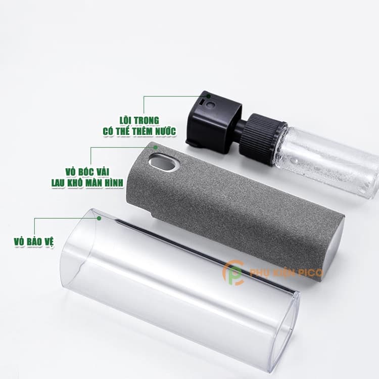 Bình xịt dung dịch làm sạch màn hình vệ sinh điện thoại máy tính bảng laptop - 2
