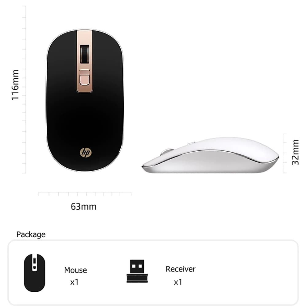 Chuột không dây Laptop HP chính hãng cao cấp - Chuột không dây Wireless văn phòng chính hãng HP - 7