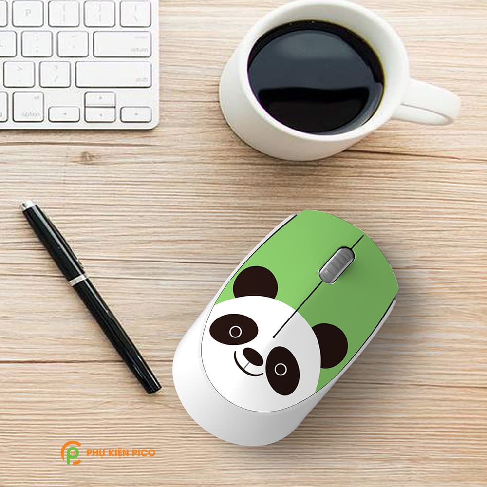 Chuột không dây hồng Wireless - Chuột máy tính không dây dễ thương cute hình thú đối thủ của Logitech - 3
