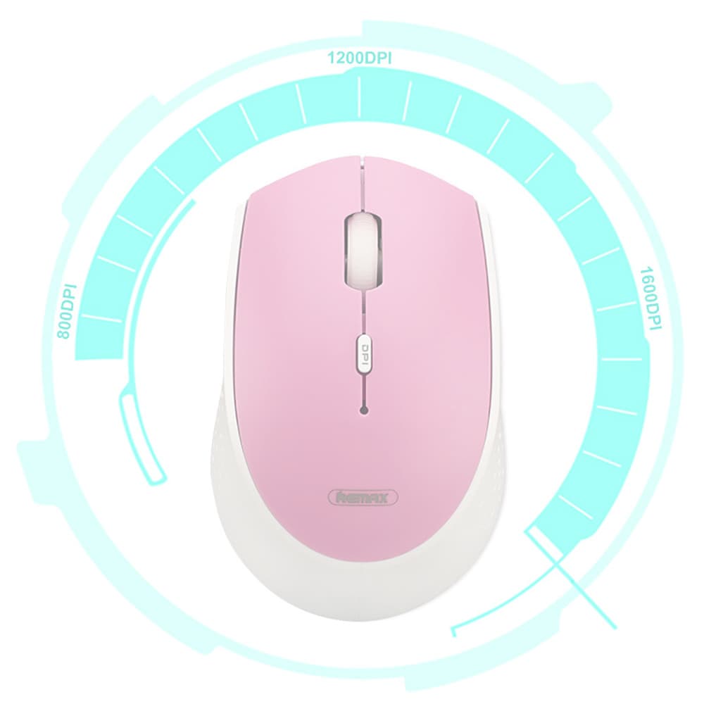 Bộ bàn phím Chuột máy tính không dây Wireless hồng dễ thương Remax đối thủ của Logitech - 8