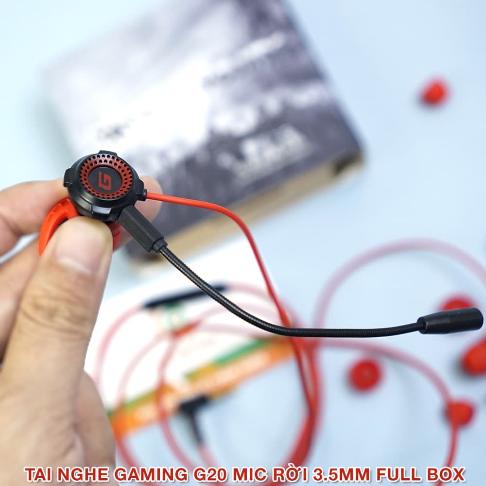 Tai nghe Gaming có mic rời G20 Lite 3.5mm - tai nghe gaming có dây không độ trễ - 4