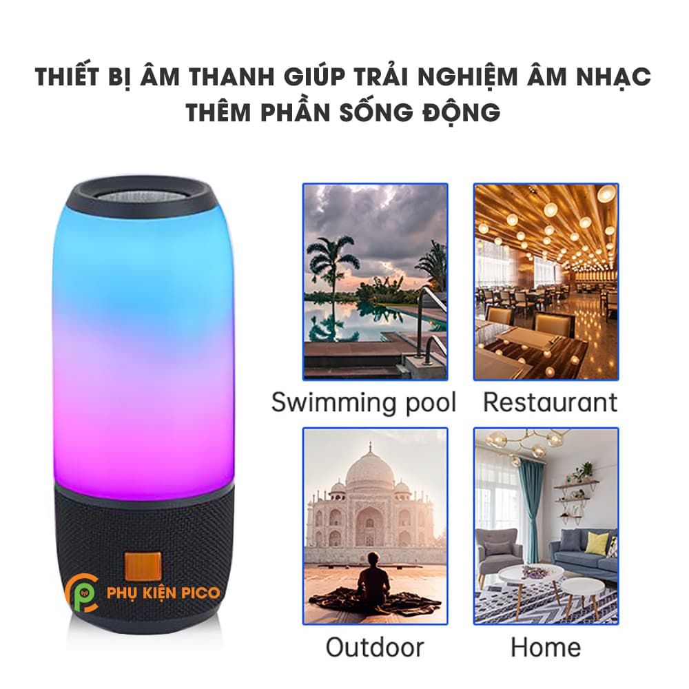 Loa di động bluetooth JBL Pulse 3 20W đèn led 360 độ - 3