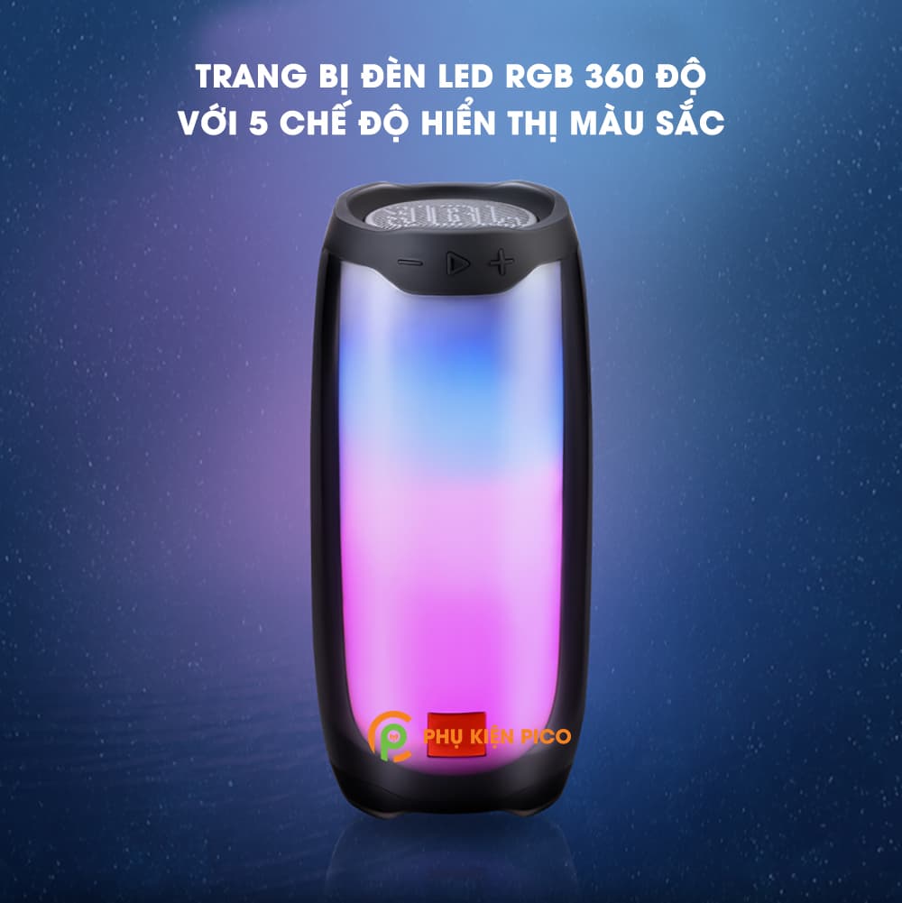 Loa di động bluetooth JBL Pulse 4 20W đèn led 360 độ - 8