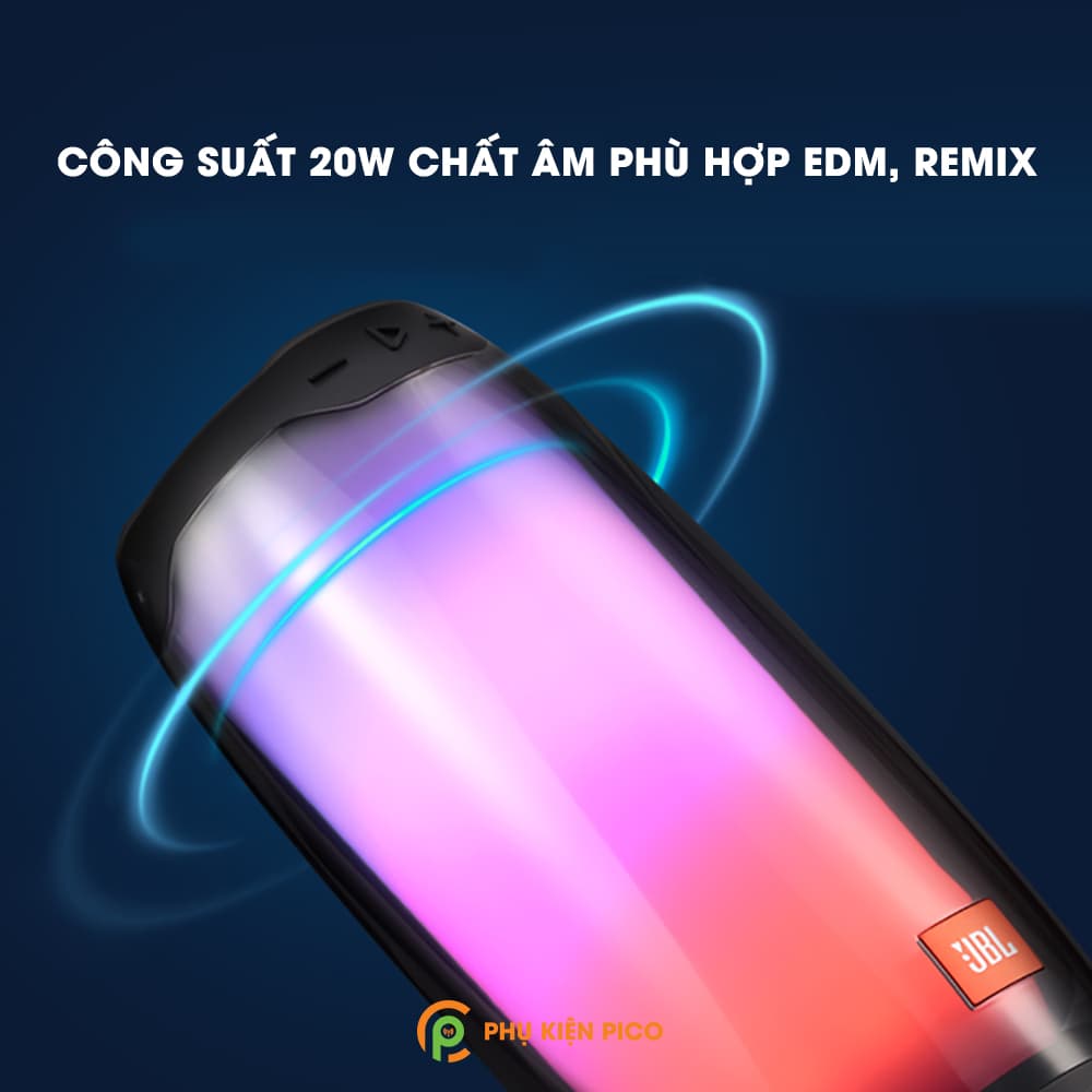 Loa di động bluetooth JBL Pulse 4 20W đèn led 360 độ - 6