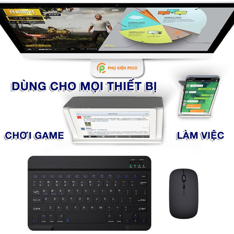 Bộ ốp lưng cao cấp Xiaomi Mi Pad 5 / 5 Pro kèm chuột và bàn phím - 3