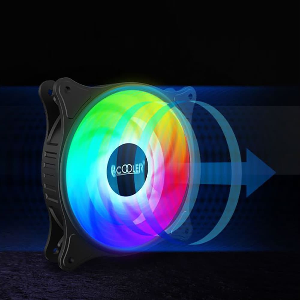 Quạt tản nhiệt PC Cooler S RGB Fan case 12cm Fan case máy tính PWM 3 Pin - 7