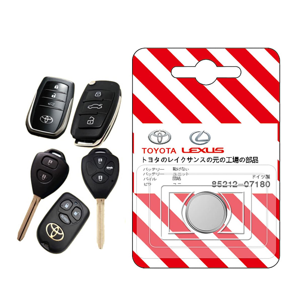 Pin chìa khóa ô tô Toyota chính hãng Toyota sản xuất tại Indonesia 3V - 5