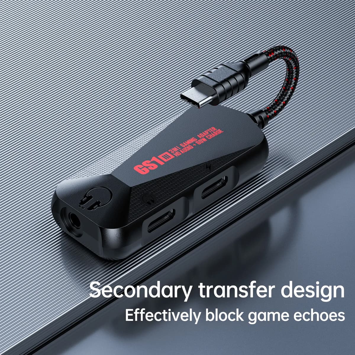 Cáp chia tai nghe và sạc Plextone GS1 type C 3 in 1 Cáp vừa sạc vừa nghe nhạc iPad Pro, Macbook Pro và điện thoại - 6