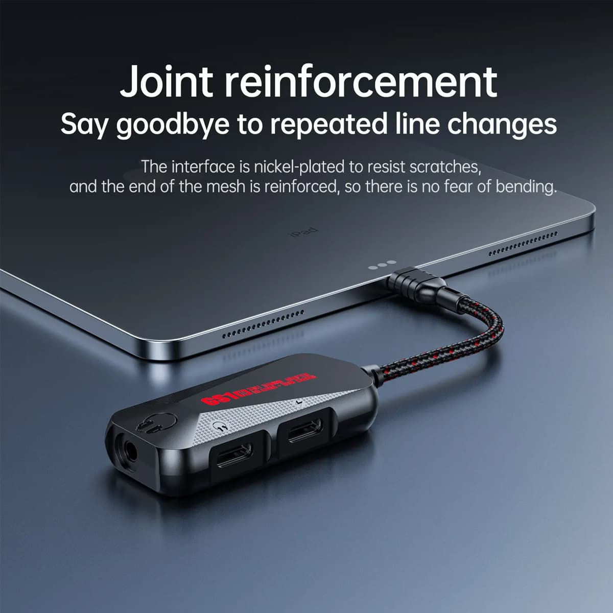 Cáp chia tai nghe và sạc Plextone GS1 type C 3 in 1 Cáp vừa sạc vừa nghe nhạc iPad Pro, Macbook Pro và điện thoại - 4