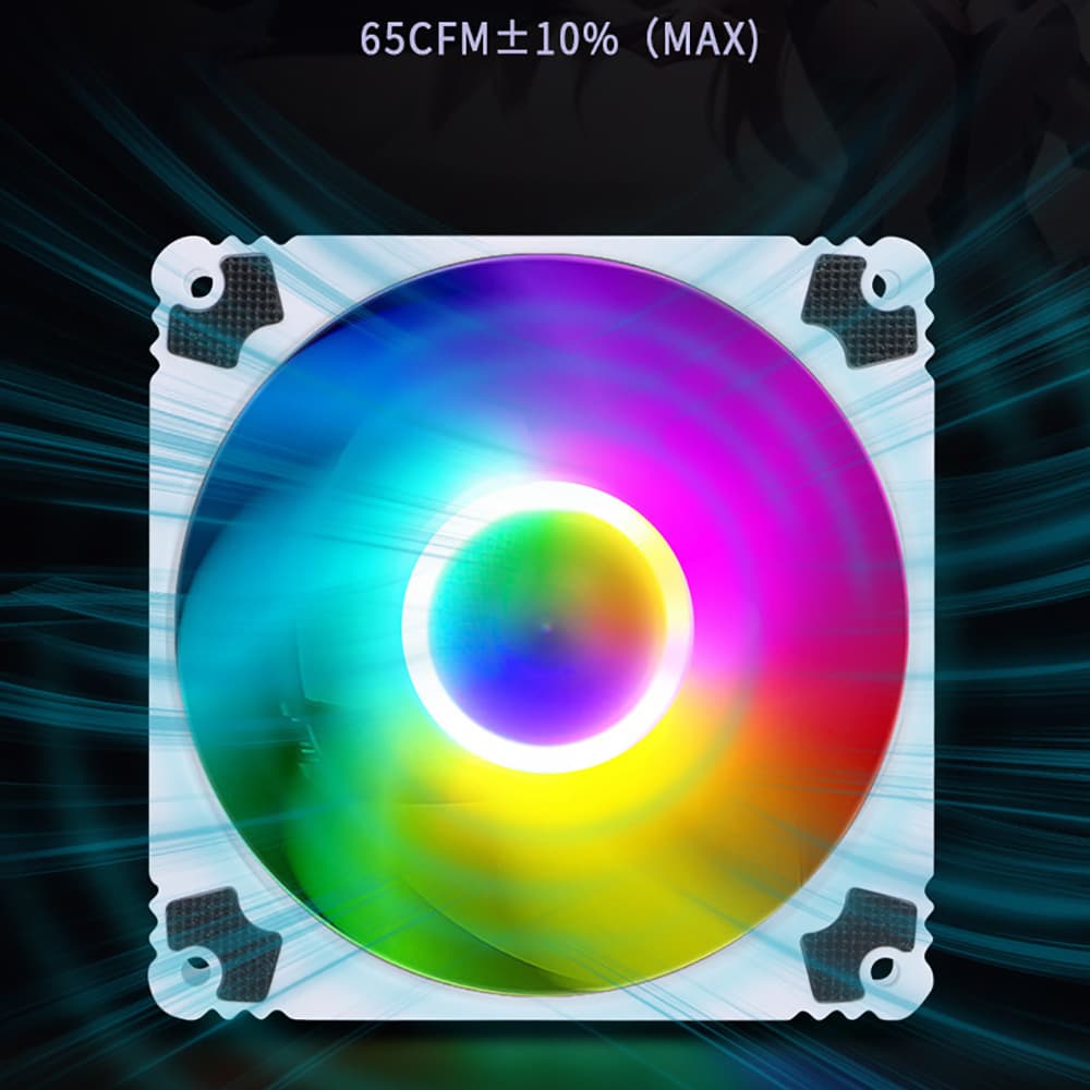 Quạt fan case ARGB Bubalus quạt tản nhiệt PC 12cm sync main Fan Led A RGB máy tính - 7