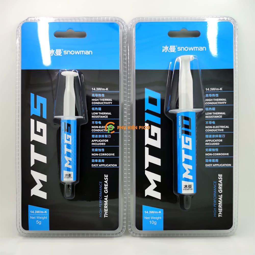 Keo tản nhiệt CPU 14.3W/mK Snowman MTG10 kem tản nhiệt máy tính laptop - 3