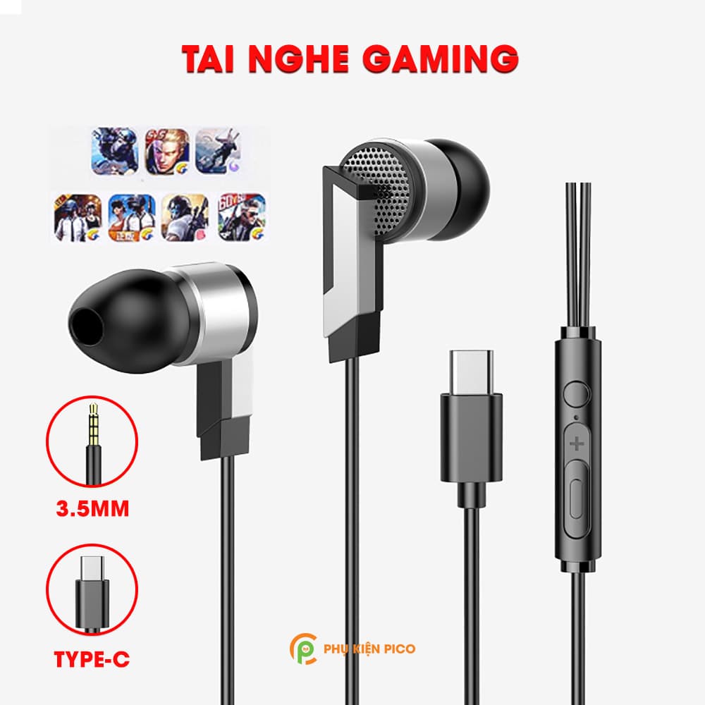 Tai nghe có mic M21 3.5mm - Tai nghe gaming có dây M21 Type C