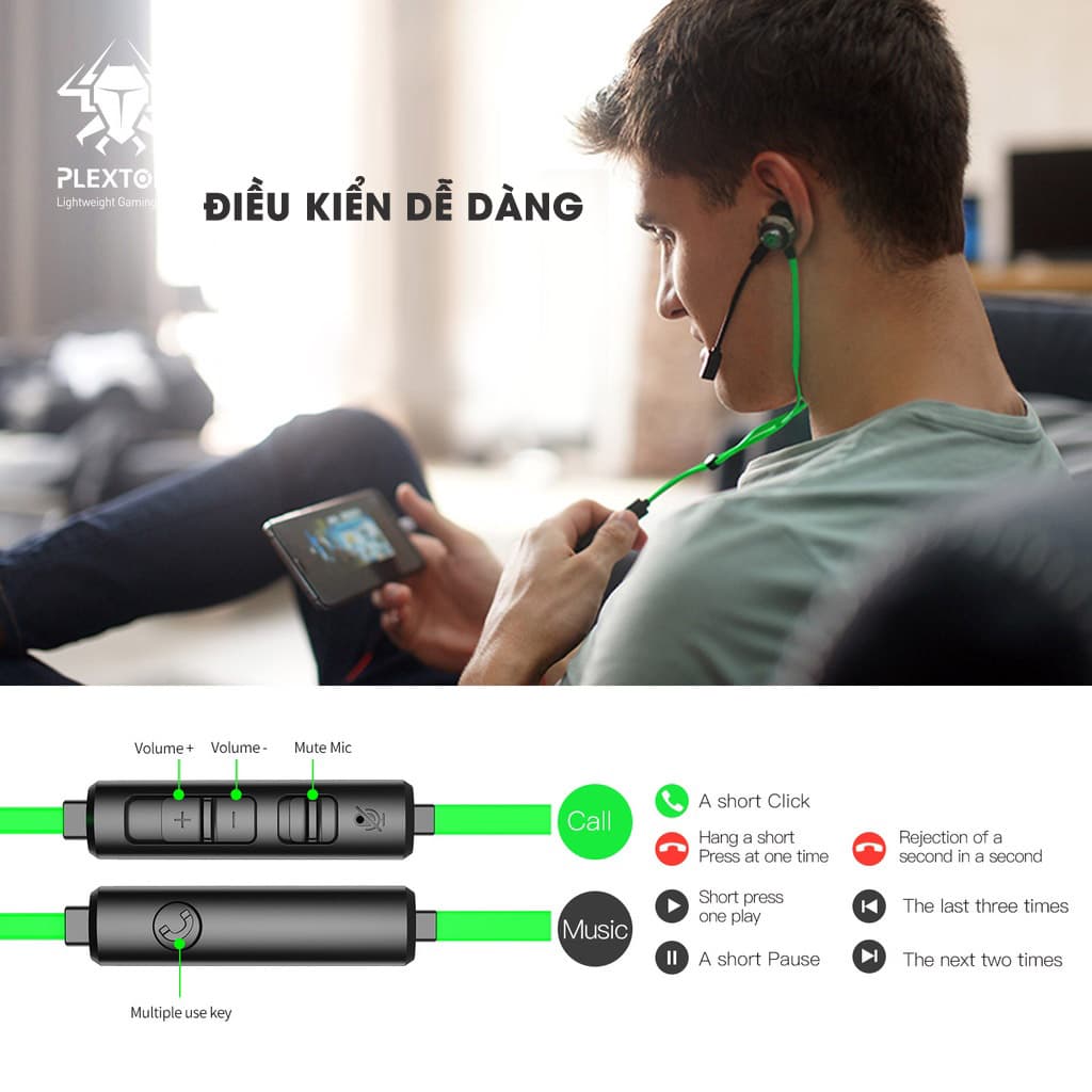 Tai nghe gaming có mic rời Plextone G50 - Tai nghe gaming có dây G50 Plextone chính hãng - 17