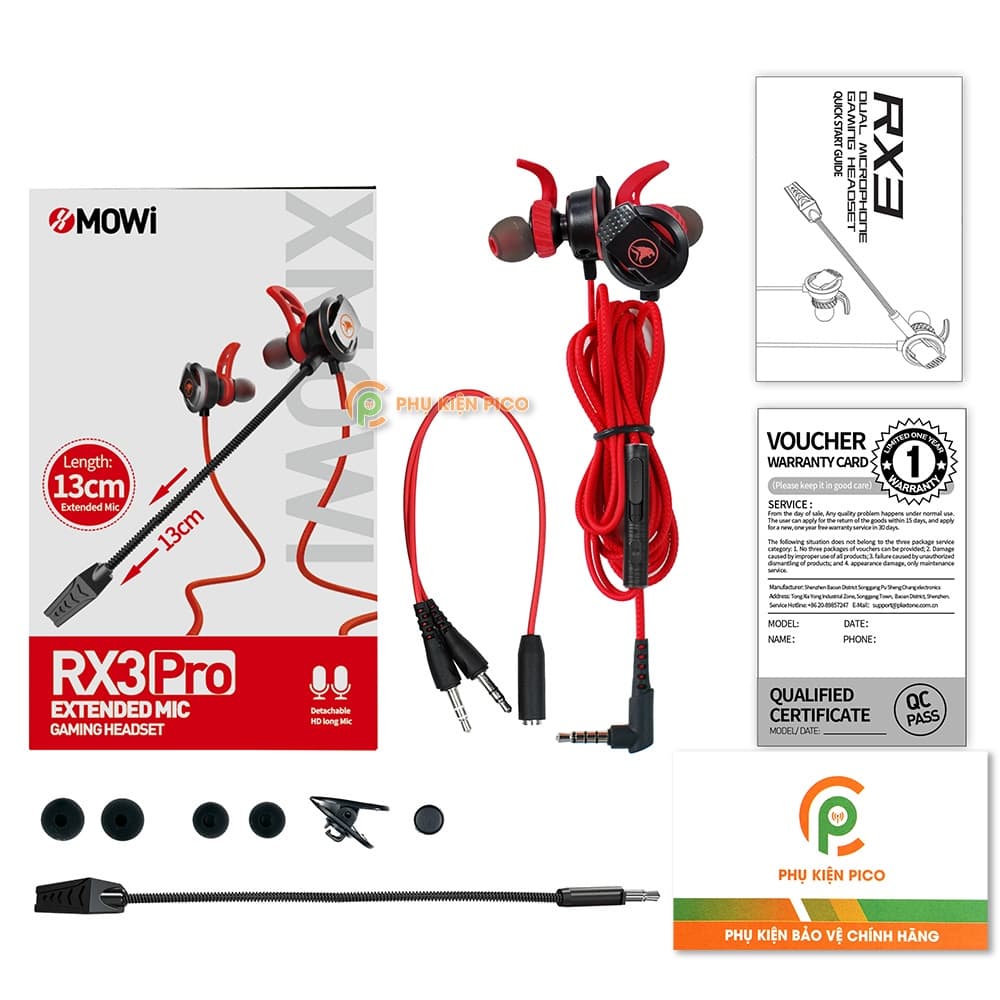 Tai nghe gaming có mic rời xMOWi RX3 Pro - Tai nghe gaming có dây Plextone MOWI RX3 Pro - 3