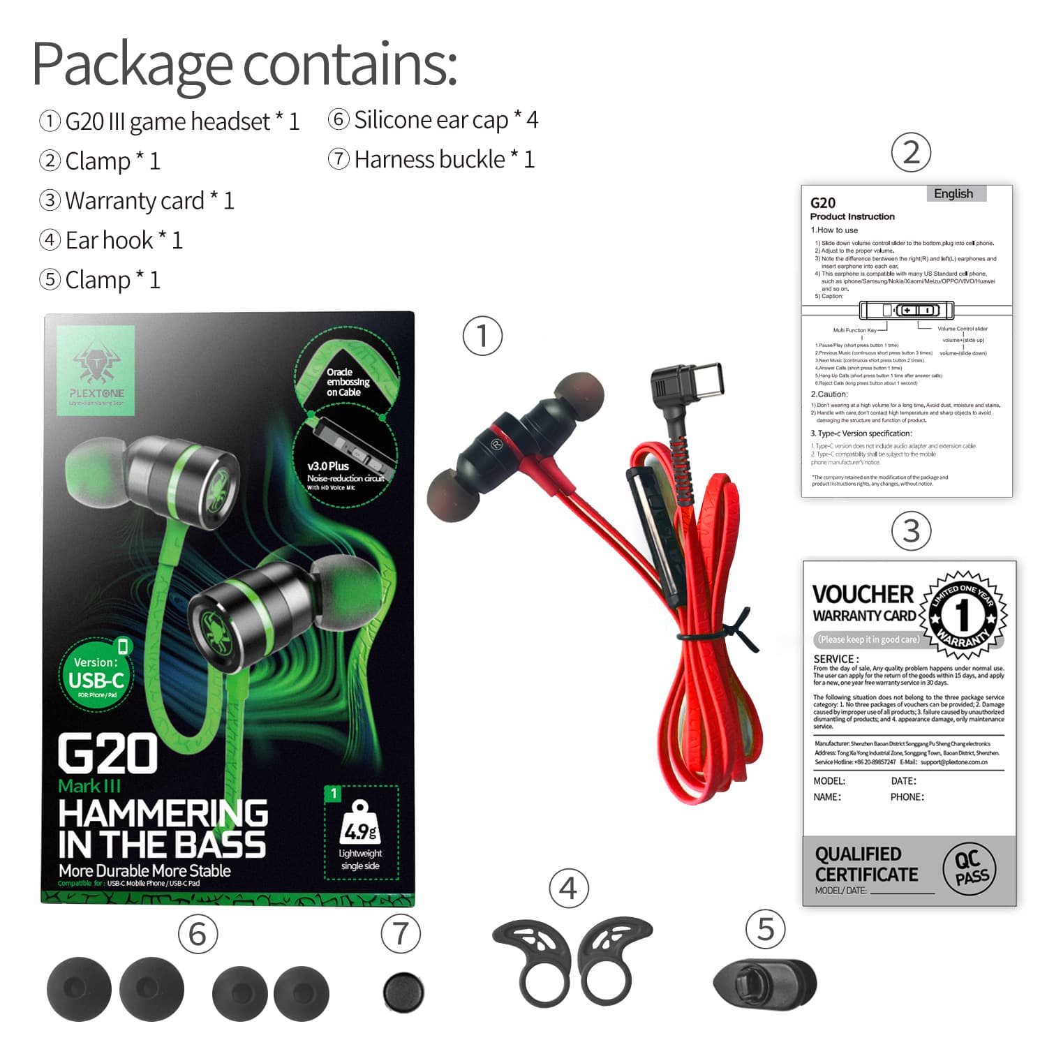 Tai nghe gaming có mic rời Plextone G20 - Tai nghe gaming có dây G20 Plextone chính hãng - 11