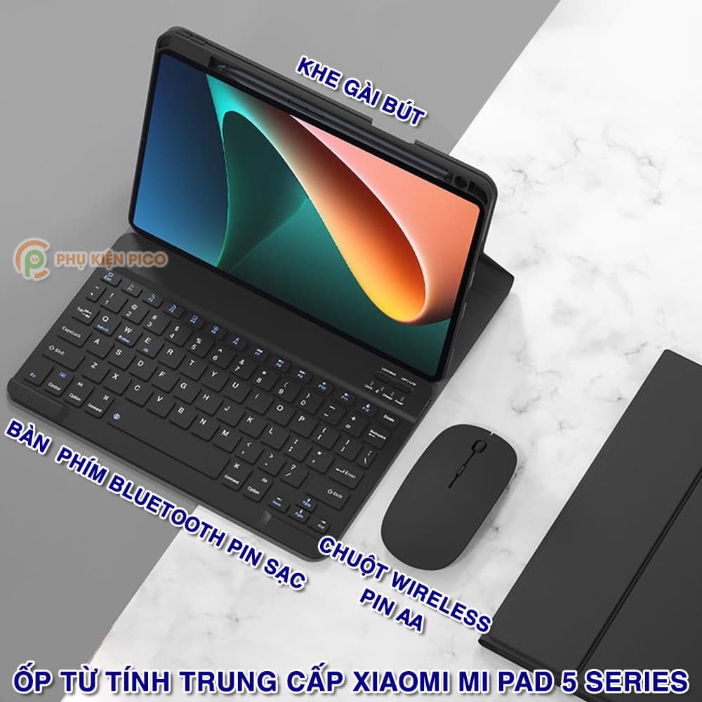 Bộ ốp lưng trung cấp Xiaomi Mi Pad 5 / 5 Pro kèm chuột và bàn phím - 5