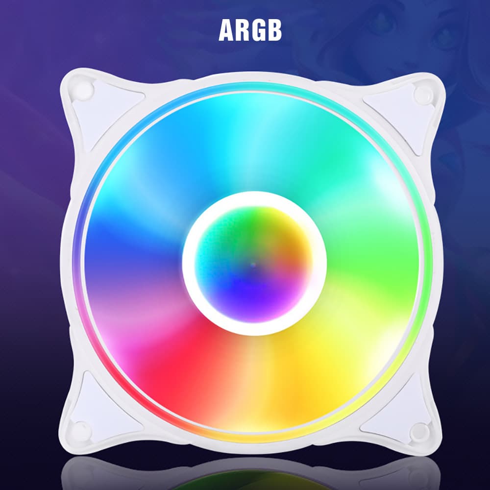 Quạt fan case Halo ARGB Metalfish quạt tản nhiệt PC 12cm sync main Fan Led A RGB máy tính - 10