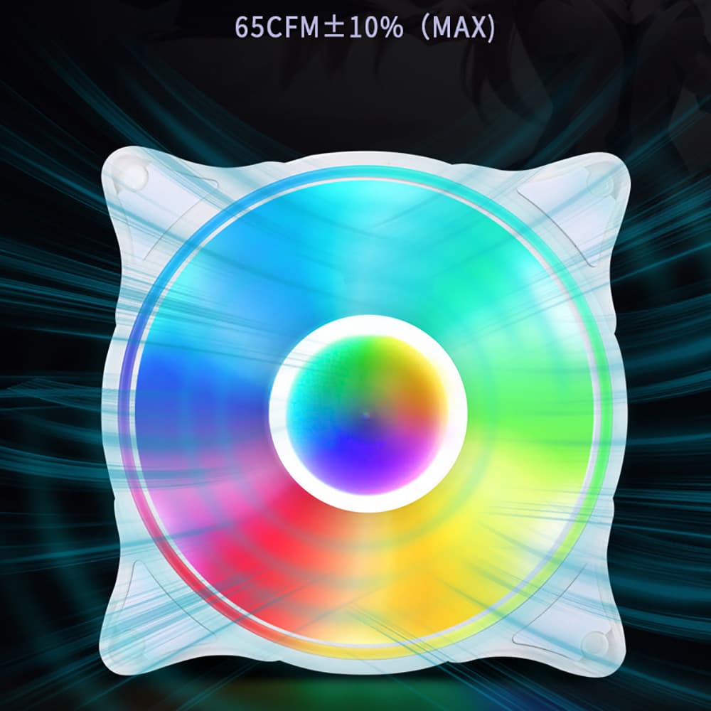 Quạt fan case Halo ARGB Metalfish quạt tản nhiệt PC 12cm sync main Fan Led A RGB máy tính - 8