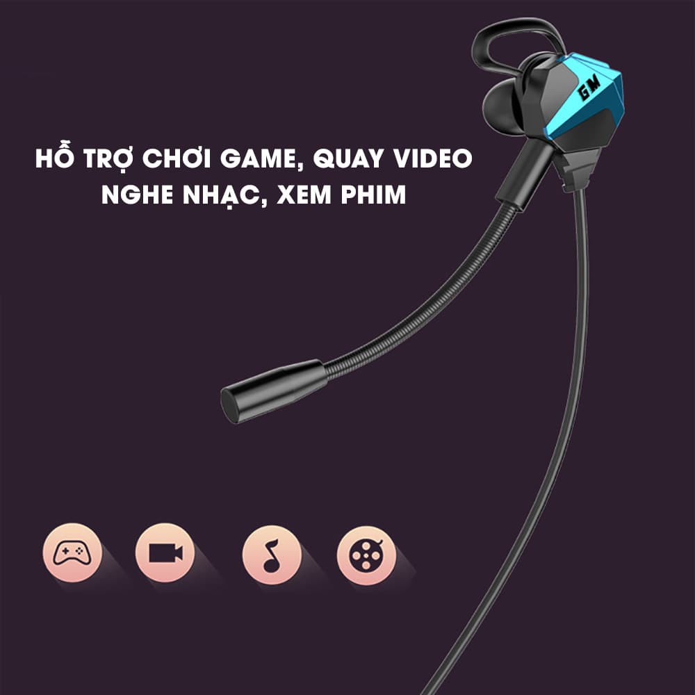 Tai nghe gaming có mic rời G56 3.5mm - Tai nghe gaming có dây G56 Dual driver - 7