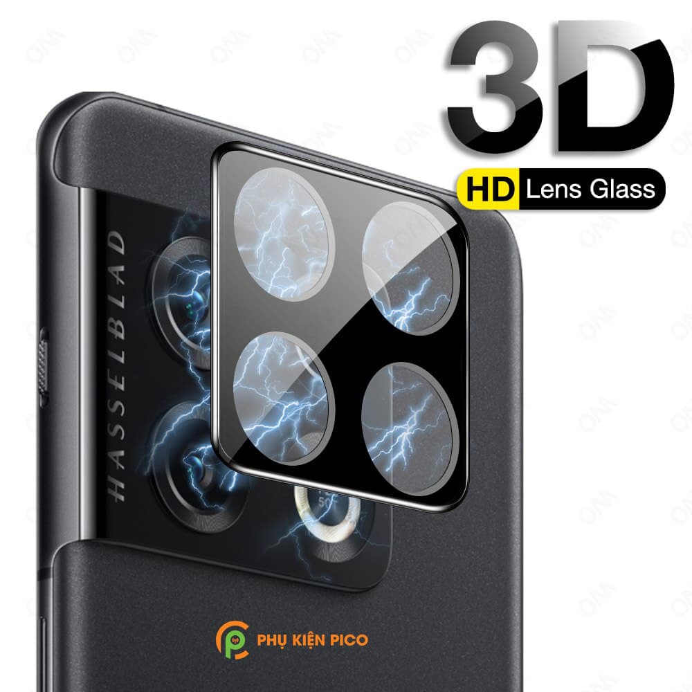 Dán camera Oneplus 10 Pro thấu kính nổi 3D độ cứng 9H trong suốt - 2