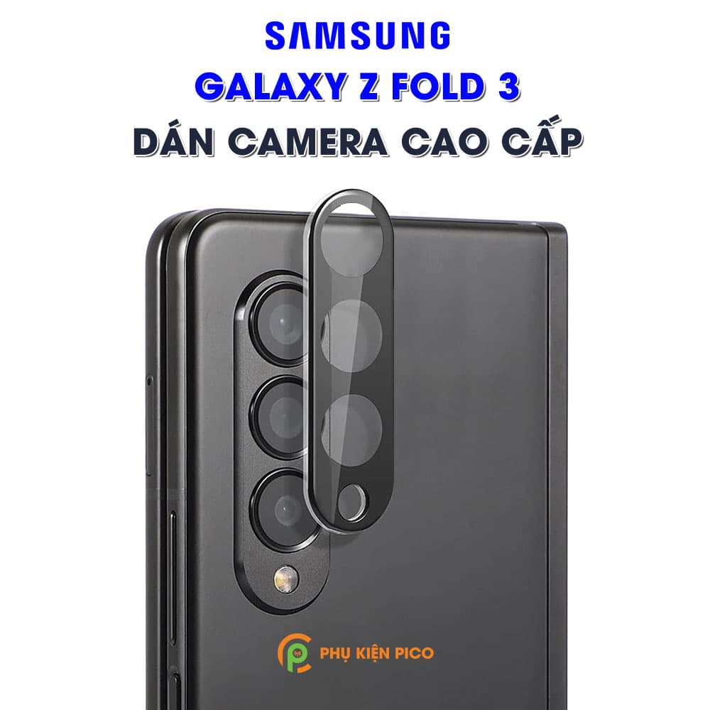 Dán camera Samsung Galaxy Z Fold 3 thấu kính nổi 3D độ cứng 9H trong suốt