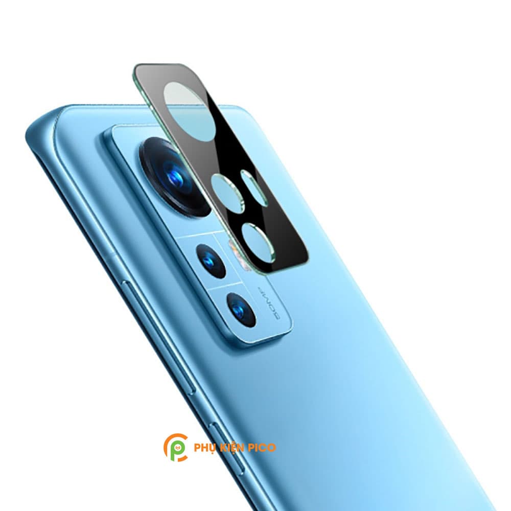 Dán camera Xiaomi Mi 12 thấu kính nổi 3D độ cứng 9H trong suốt - 5