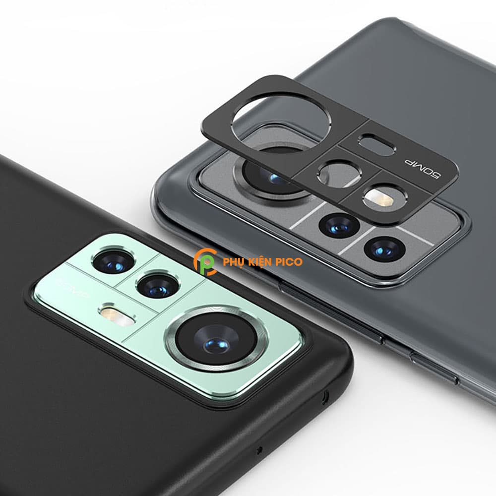 Dán camera Xiaomi 12 Pro khung kim loại bảo vệ an toàn camera sau - 4