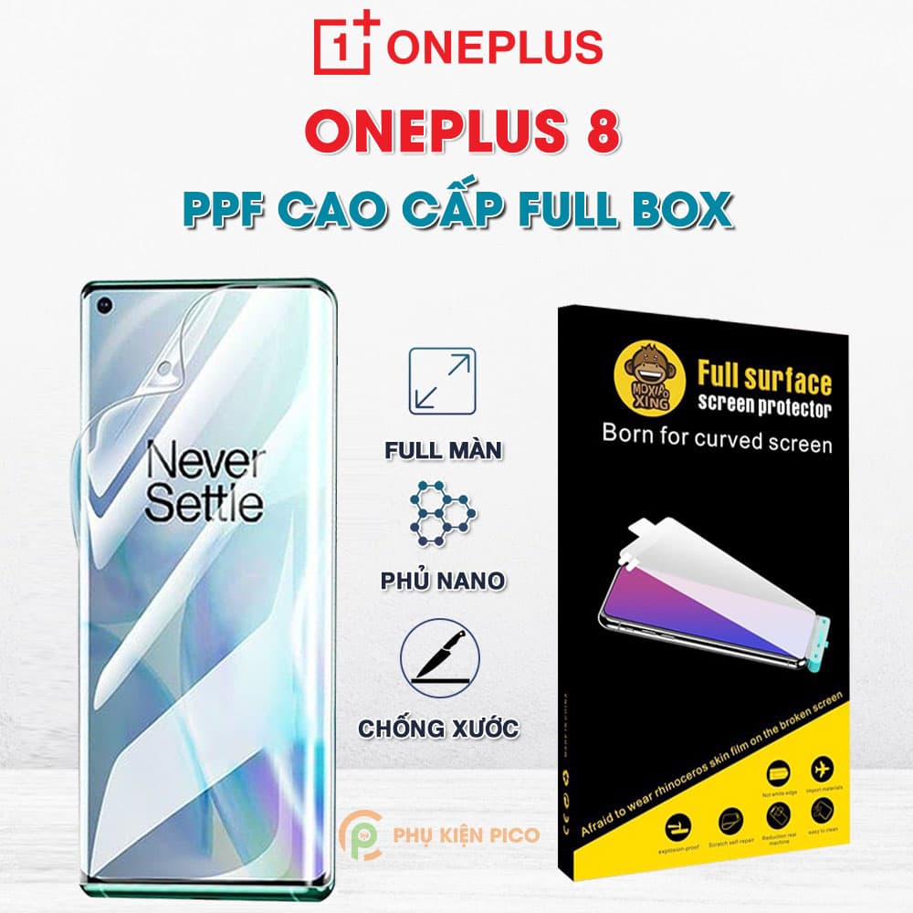 Dán màn hình Oneplus 8 trong suốt PPF chính hãng Moxiao Xing