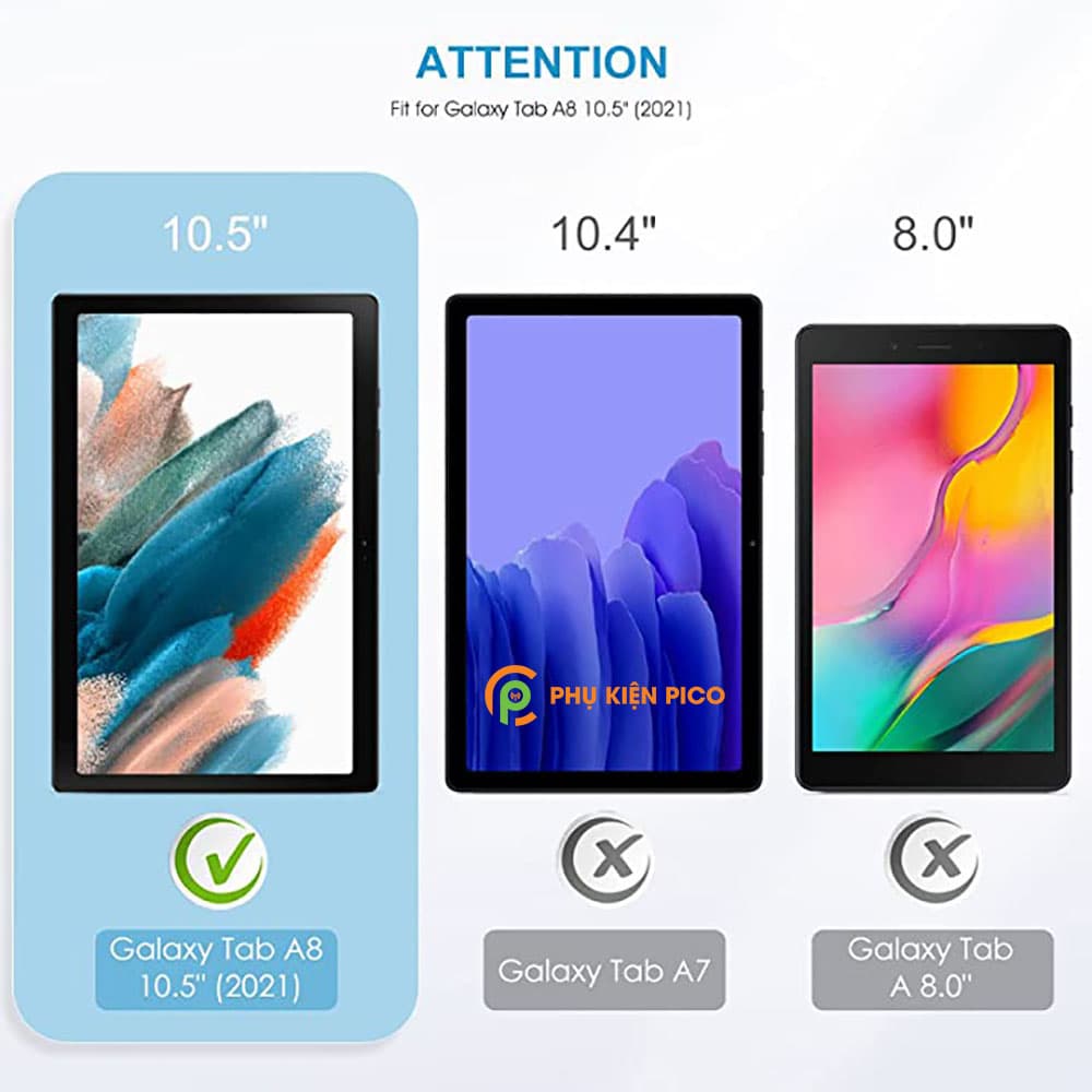 Kính cường lực Samsung Galaxy Tab A8 full màn hình chính hãng Gor - 9