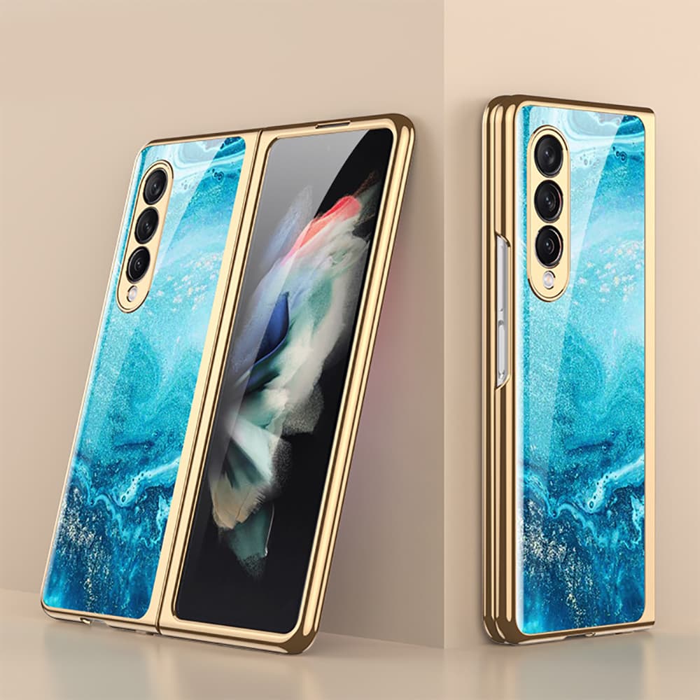 Ốp lưng Samsung Galaxy Z Fold 3 cao cấp Ngọc Lam kèm kính cường lực