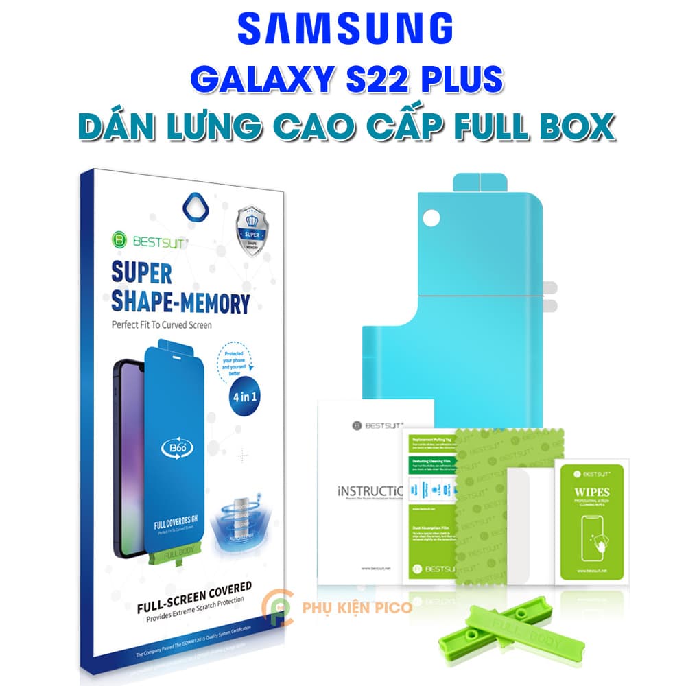 Dán lưng Samsung Galaxy S22 Plus PPF cao cấp dẻo trong suốt Bestsuit