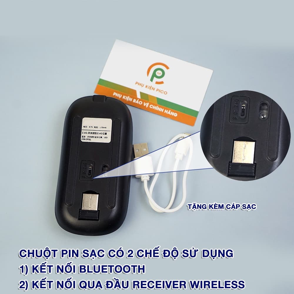 Chuột không dây hồng Bluetooth Wireless máy tính Ipad điện thoại - Bàn phím hồng không dây Bluetooth - 7