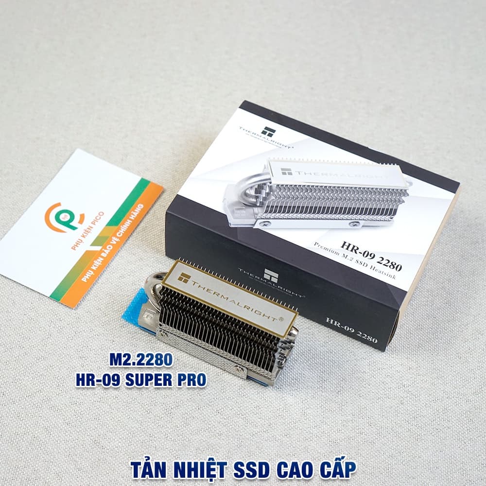 Tản nhiệt SSD HR-09 2280 Super Pro Thermalright chính hãng tản tháp kèm ống đồng - 2