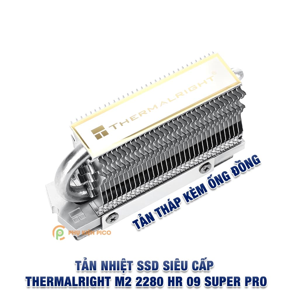 Tản nhiệt SSD HR-09 2280 Super Pro Thermalright chính hãng tản tháp kèm ống đồng - 4
