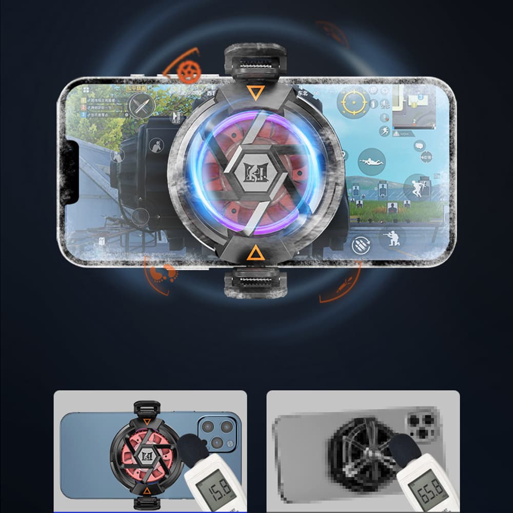 Quạt tản nhiệt điện thoại N5 sò lạnh thế hệ mới TEC làm lạnh gấp 3 lần chân kẹp từ tính - 7