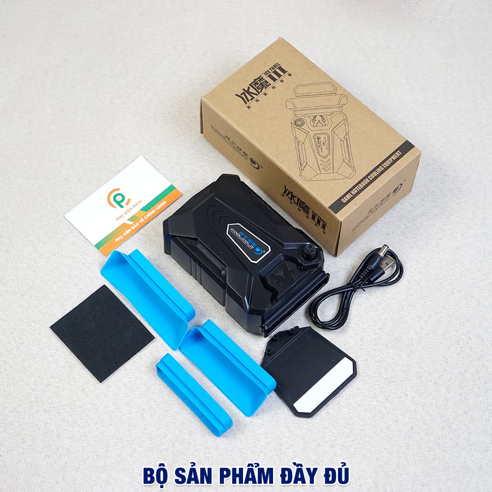 Quạt tản nhiệt laptop Coolcold ICE TROLL magic V3 - Quạt hút gió tản nhiệt máy tính xách tay gaming làm mát cực mạnh - 2