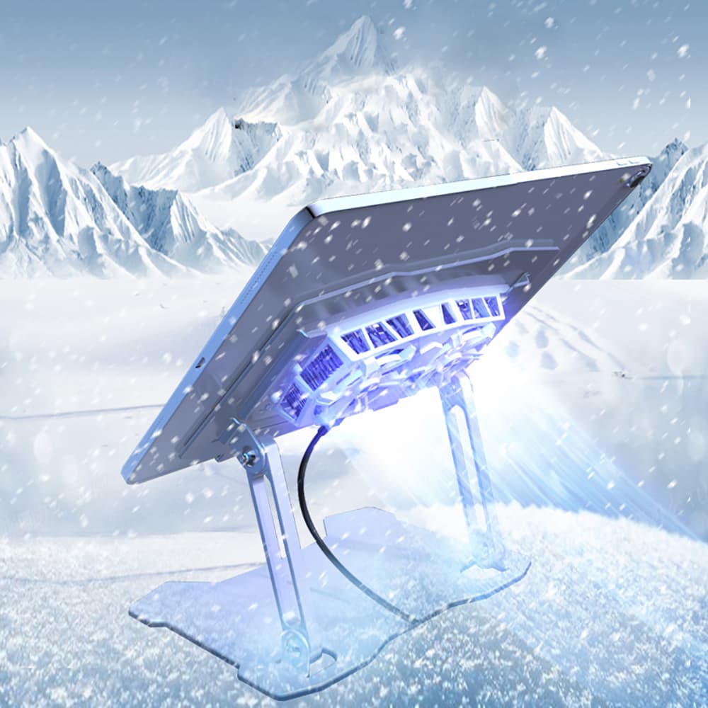 Quạt tản nhiệt Ipad laptop máy tính bảng X15 - Đế tản nhiệt Macbook sò lạnh - Giá đỡ Surface book pro - 5