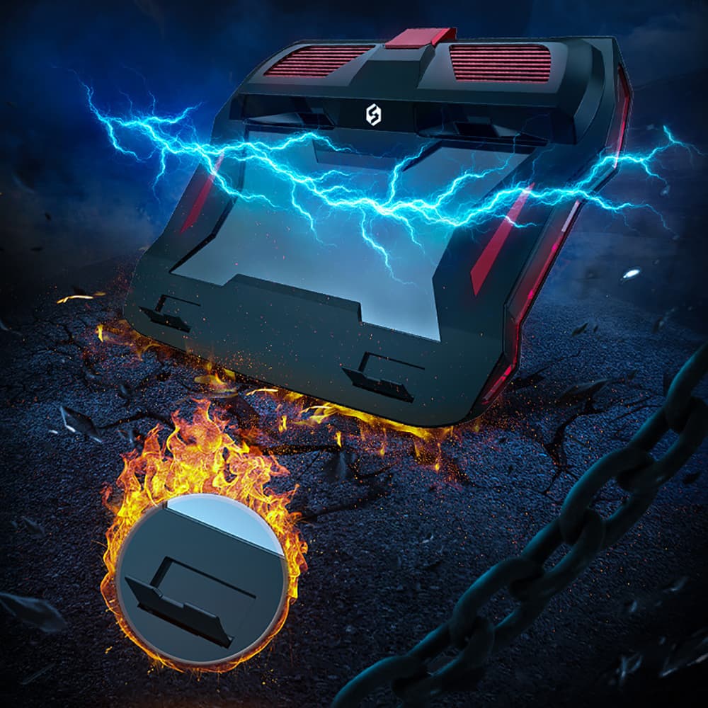 Quạt tản nhiệt Laptop Gaming Pro - Đế tản nhiệt Macbook - Surface book quạt 3000 vòng/phút led RGB Sow Wong Y7000P - 4