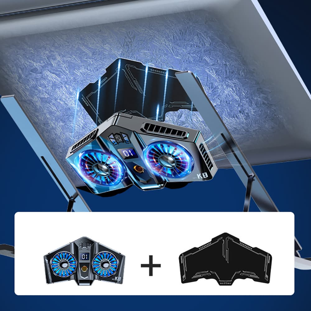 Quạt tản nhiệt Ipad Laptop - Quạt sò lạnh tản nhiệt máy tính bảng K8A - 2