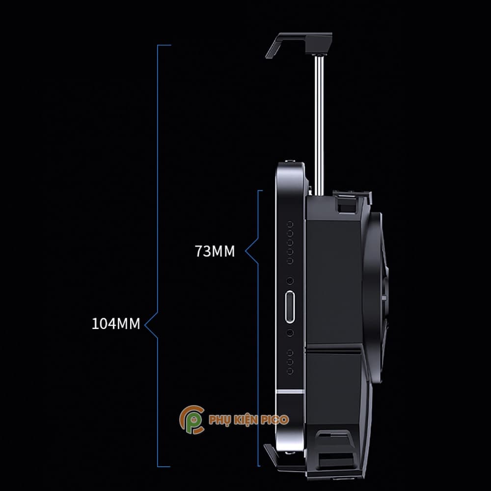 Quạt tản nhiệt điện thoại Memo DLA2 Quạt sò lạnh thế hệ mới Led Gaming RGB - 7