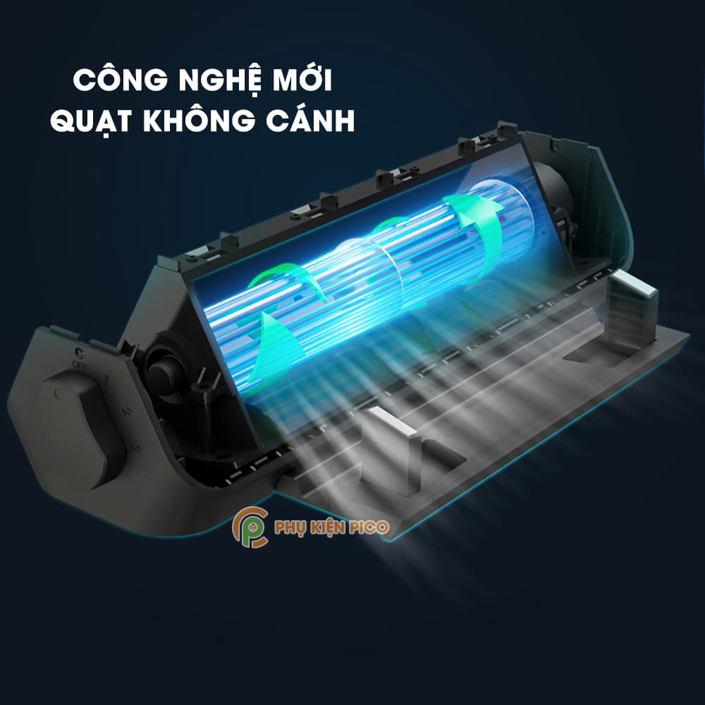 Đế tản nhiệt laptop Gaming - Quạt tản nhiệt Macbook - Giá đỡ laptop Surface Book Pro sức gió mạnh X1 - 3