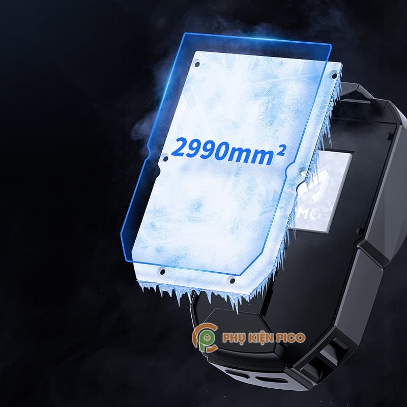 Quạt tản nhiệt điện thoại Memo DLA3 Quạt sò lạnh thế hệ mới màn hình hiển thị nhiệt độ Led Gaming RGB - 3