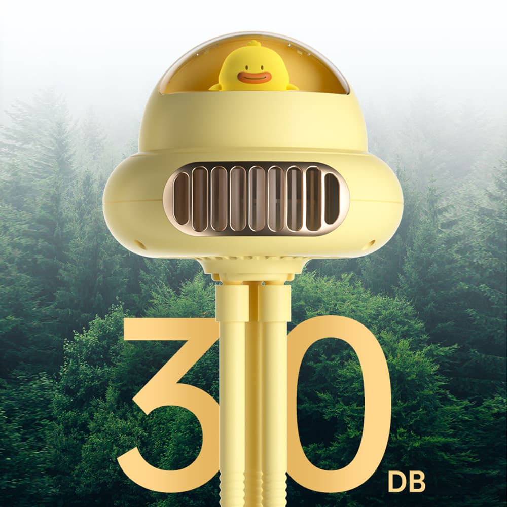 Quạt xe đẩy cho bé - Quạt mini cầm tay bạch tuộc sạc điện không cánh giá rẻ cute - 8