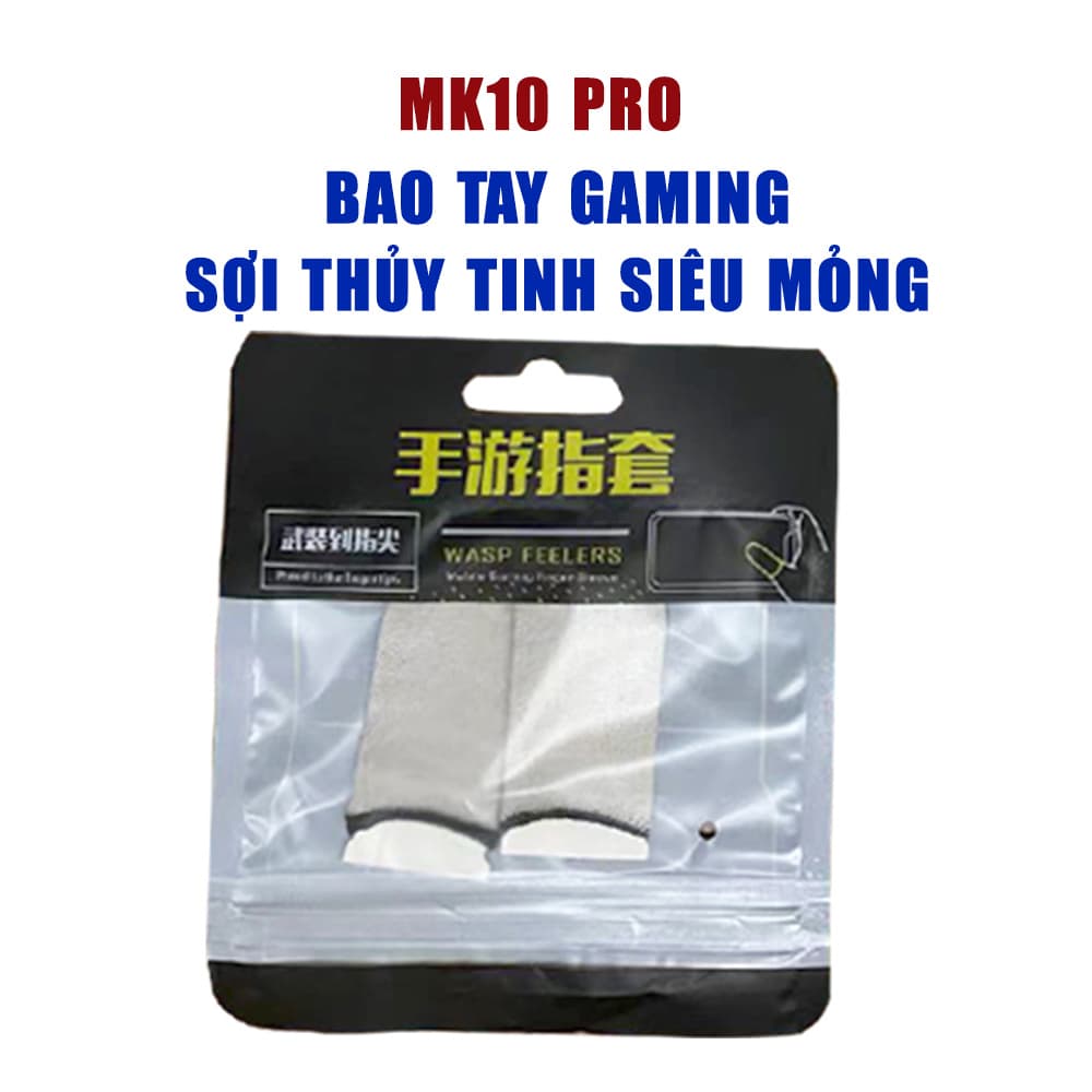 Bao tay chơi game MK10 Pro sợi thủy tinh siêu mỏng siêu nhạy chất chống loạn cảm ứng - 5