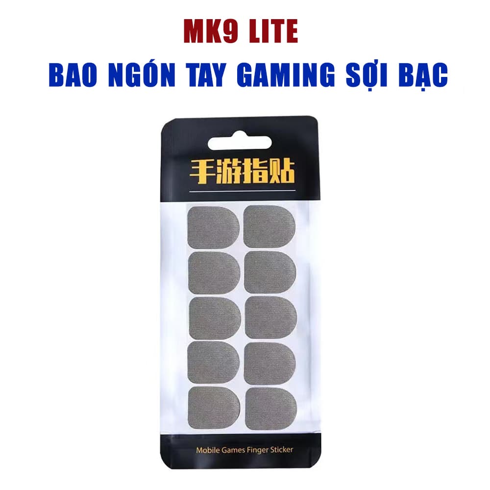 Bao ngón tay chơi game MK9 Lite sợi bạc nguyên chất chống loạn cảm ứng - 2